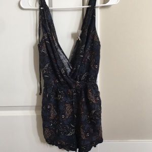 Navy Blue Romper